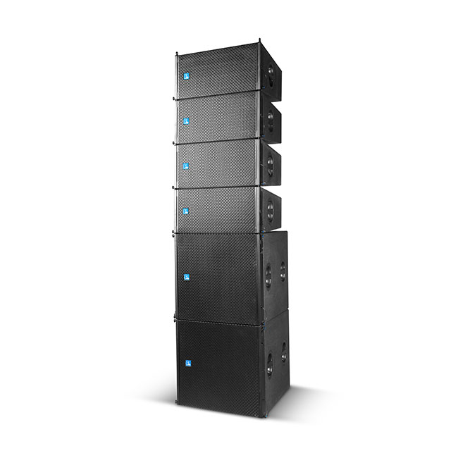 DLA410 2x10 inç tam aralıklı 500W sıralı hat hoparlör